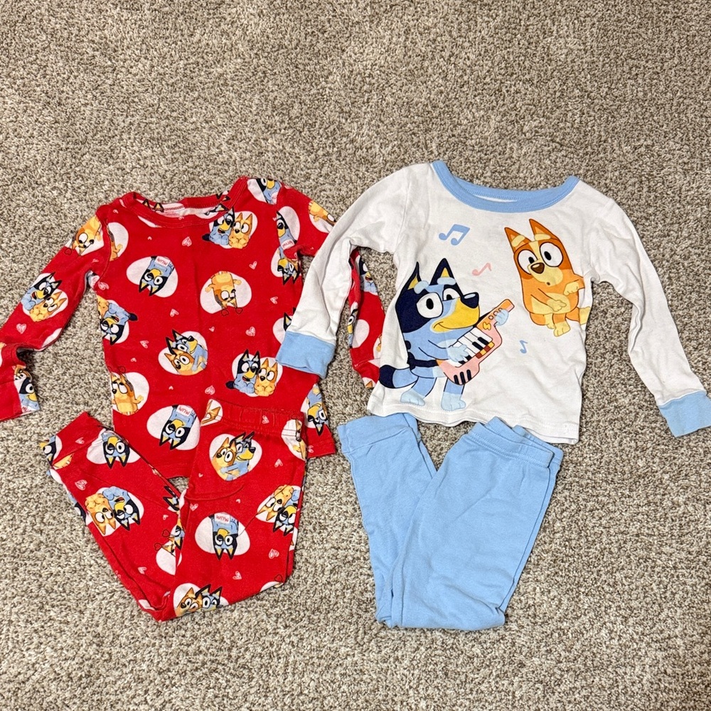 Toddler Girl Bluey PJs